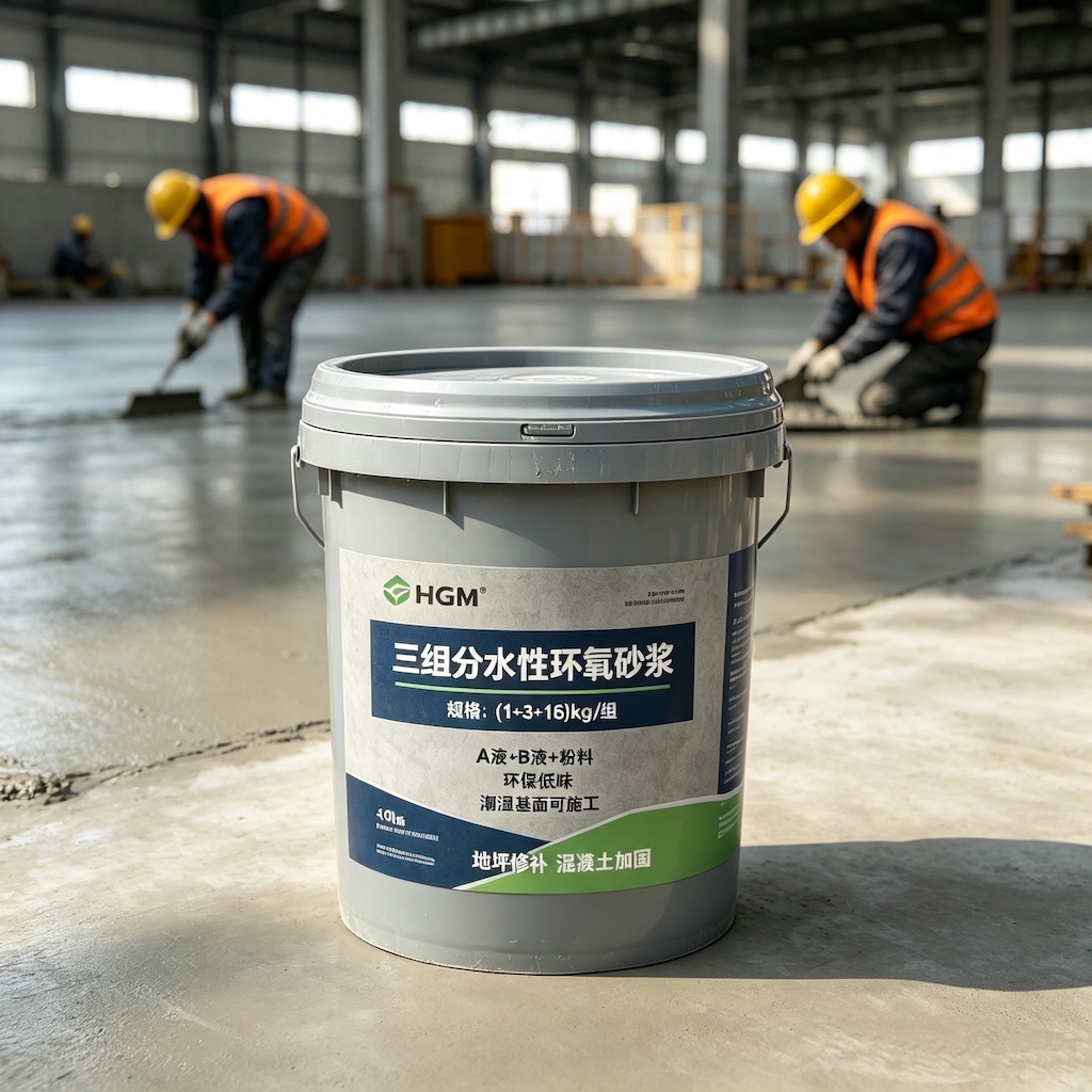 赞皇三组份水性环氧砂浆
